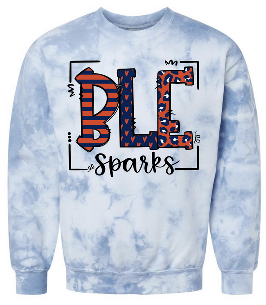 **Limited Edition** BLE Sparks Tie Dye Sweatshirt