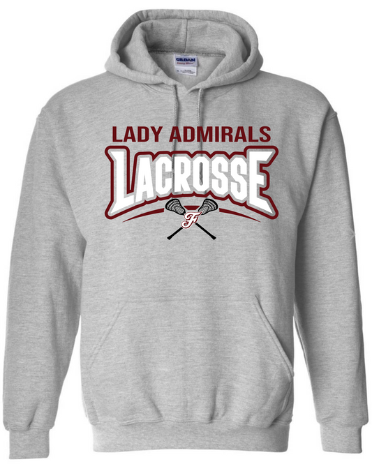 Lady Admirals Lacrosse Logo Hoodie