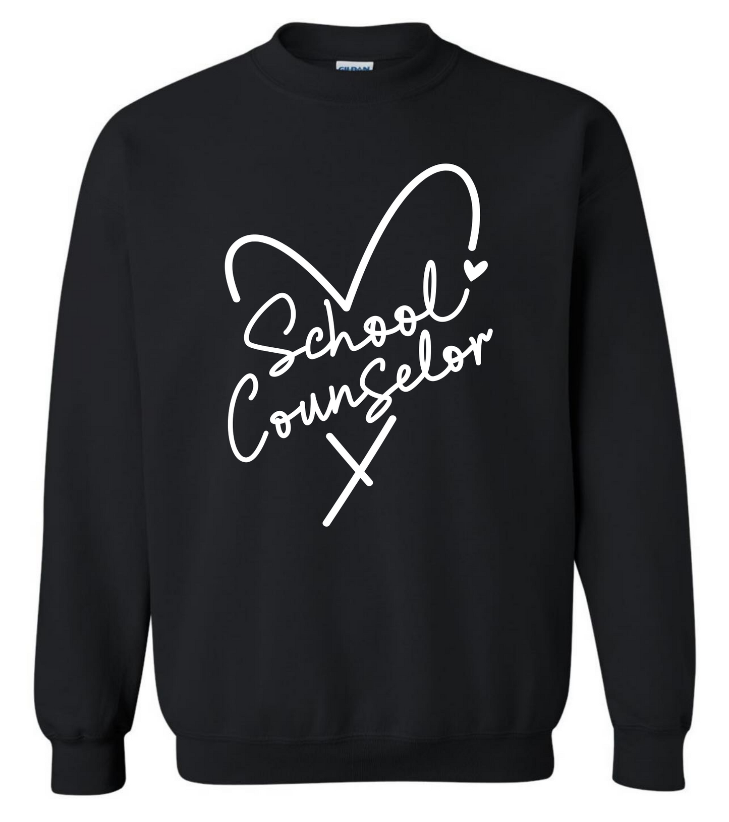 School Counselor Heart Sweatshirt