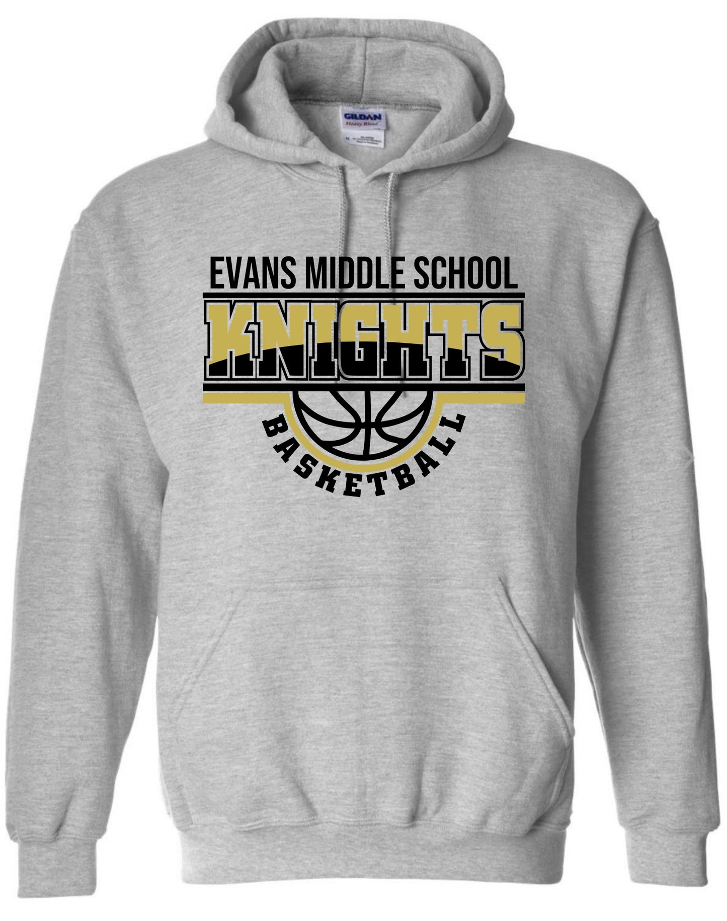 Evans Middle Two Tone Basketball Hoodie