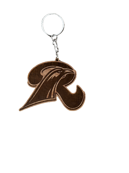 Rockvale Middle School Wooden Logo Keychain