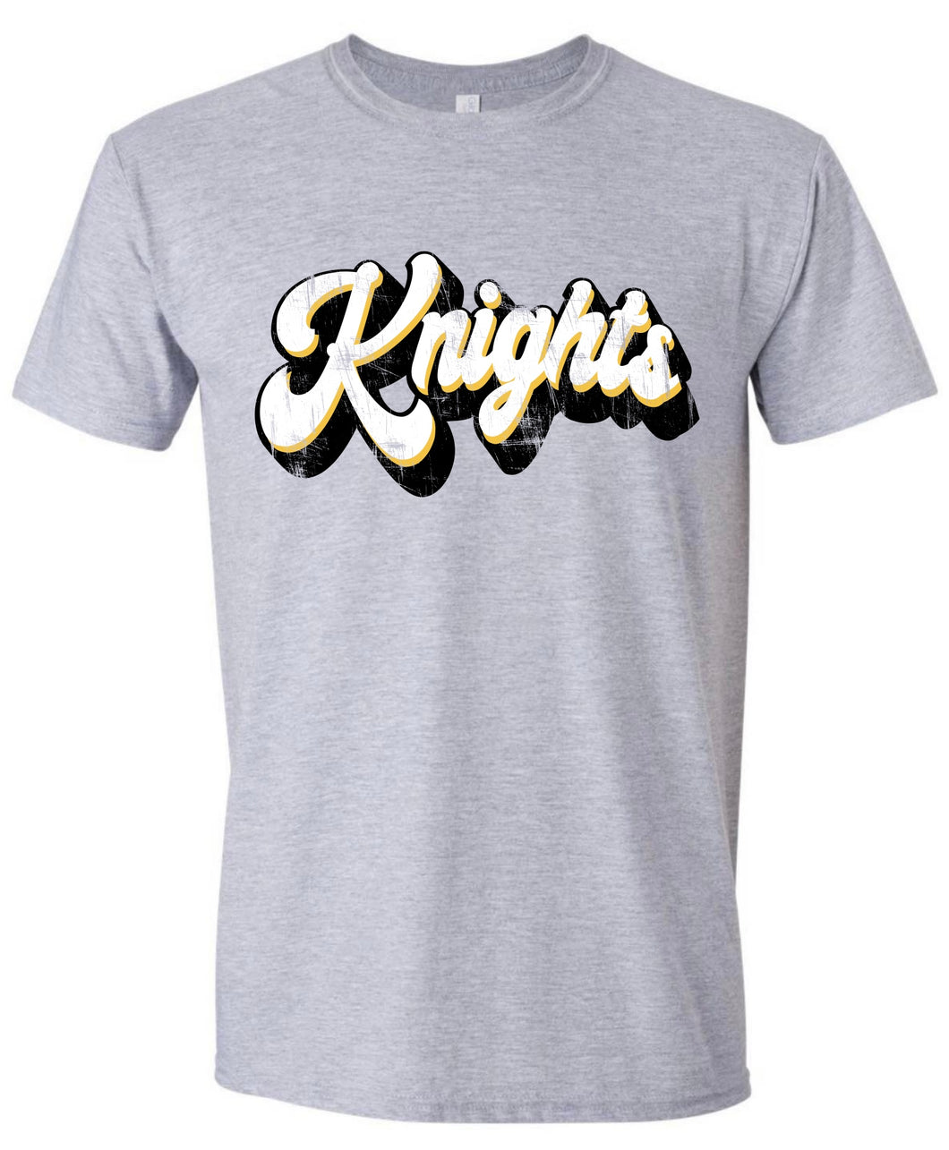 Distresssed Retro Knights tshirt