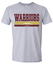 Load image into Gallery viewer, Warriors Distressed Football Tshirt
