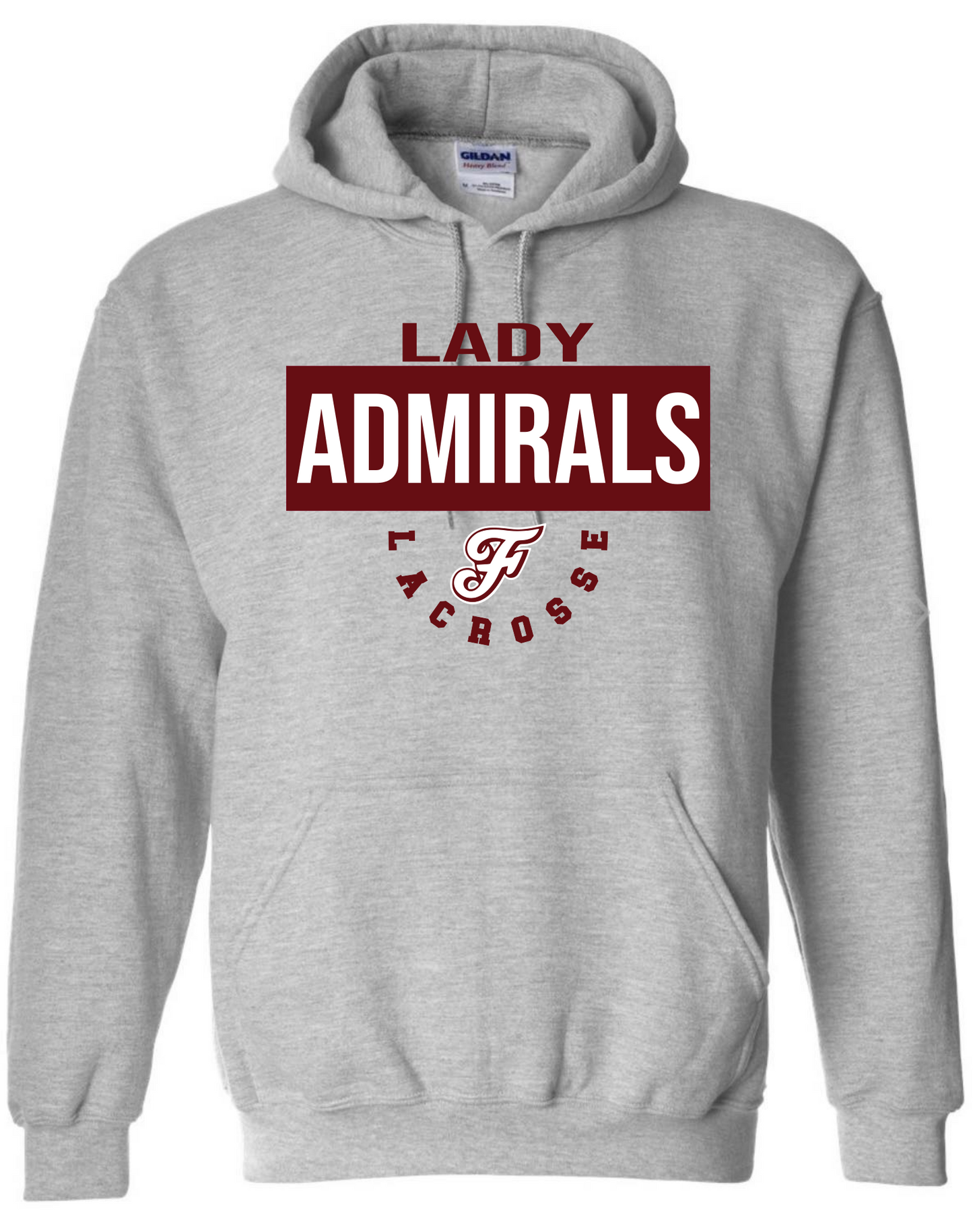 Lady Admirals Logo F Lacrosse Hoodie