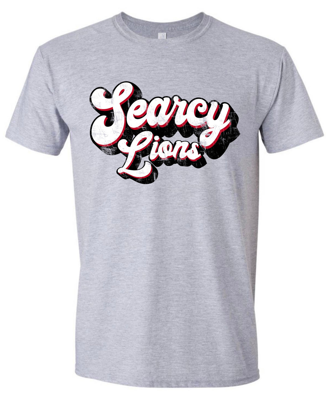Searcy Lions Retro Distressed Tshirt