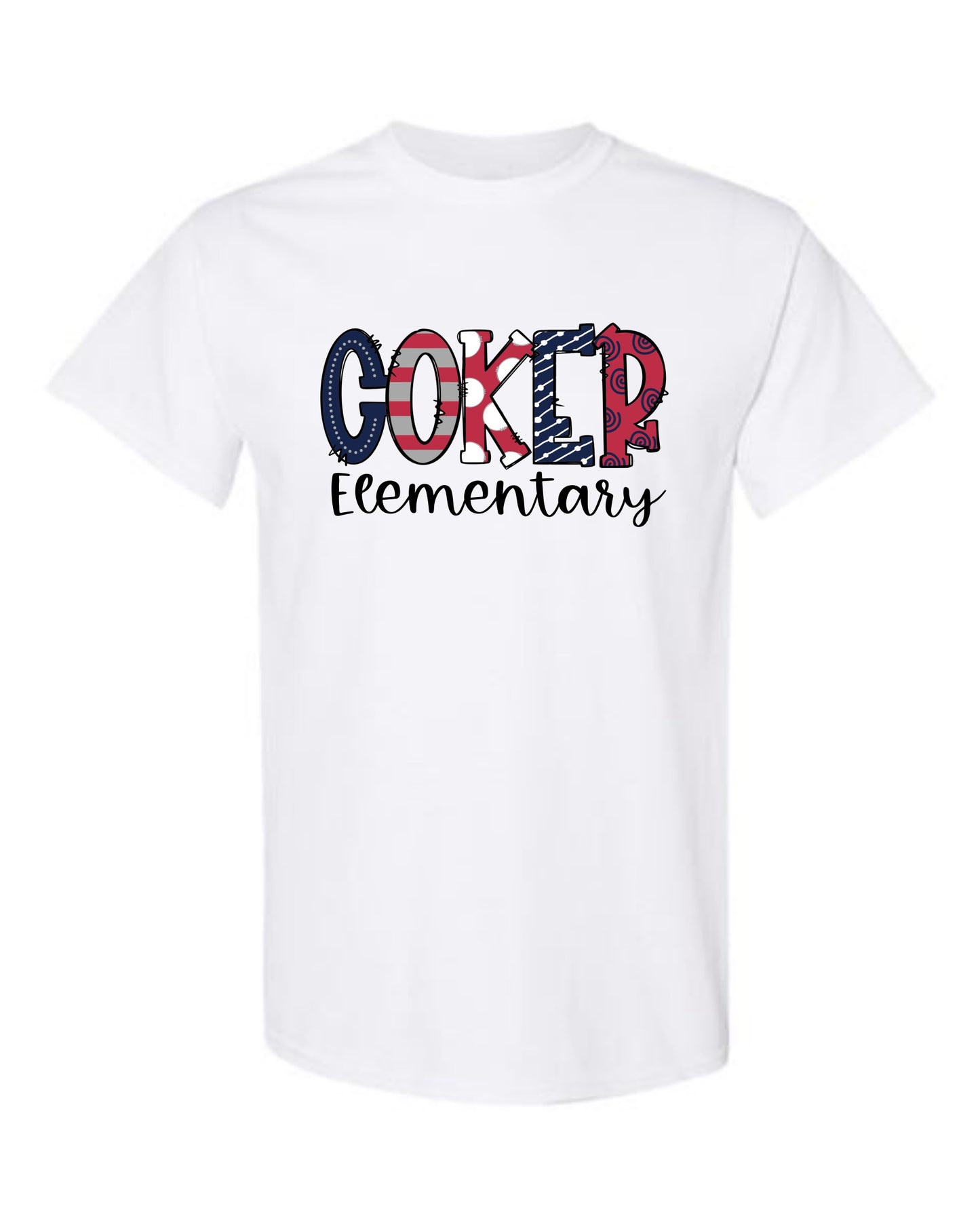Coker Elementary Doodle Design Tshirt