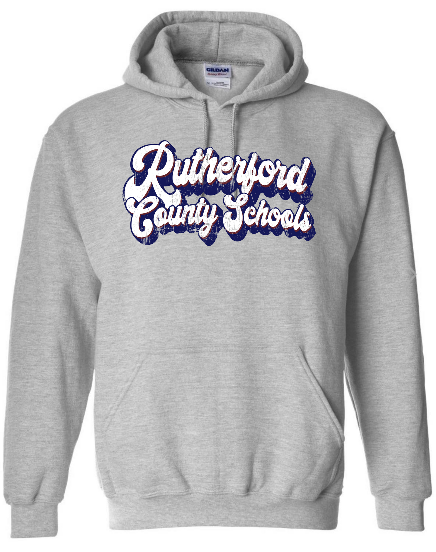Rutherford County Schools Distressed Hoodie