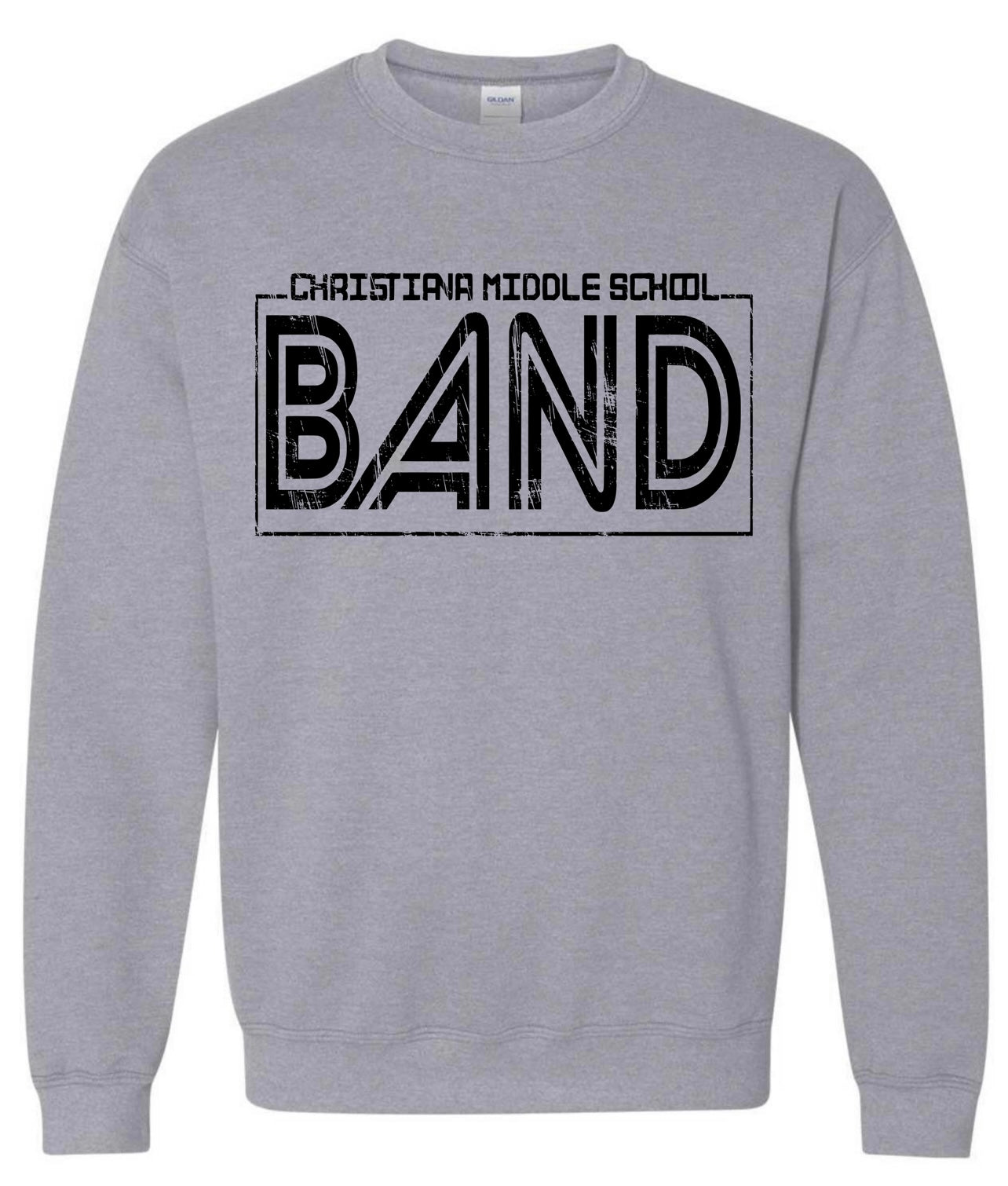 Christiana Middle School Band Distressed Sweatshirt