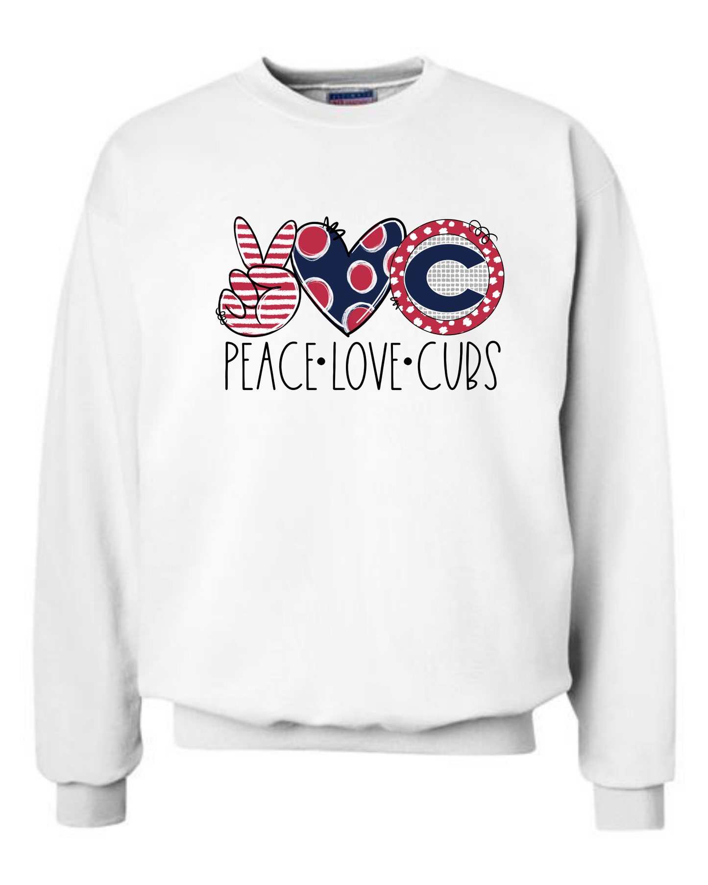 Peace Love Cubs Sweatshirt