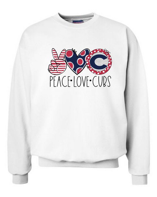 Peace Love Cubs Sweatshirt