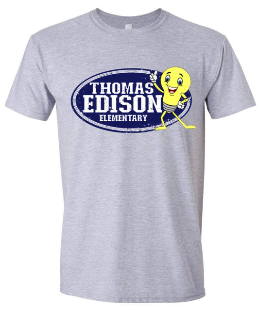 Eddie Edison Distressed Logo Tshirt