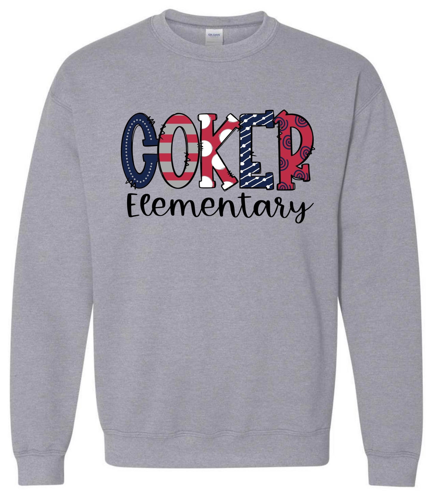 Coker Elementary Doodle Design Sweatshirt