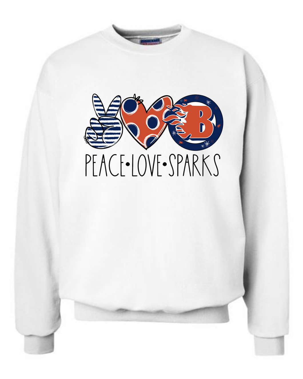 Peace Love Sparks Sweatshirt