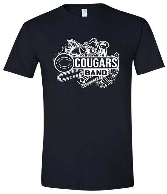 Cougars Band Instruments Tshirt