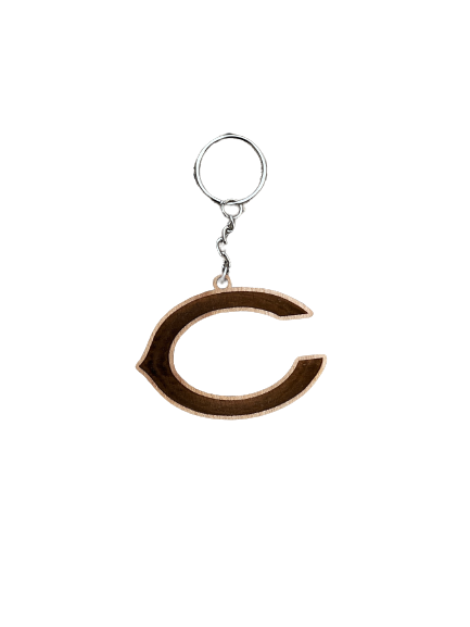 Logo C Wooden Keychain
