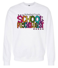 Load image into Gallery viewer, School Psychologist Colorful Design Sweatshirt
