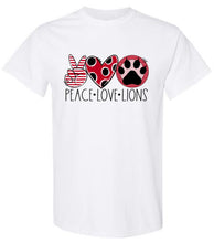 Load image into Gallery viewer, Peace Love Lions Tshirt
