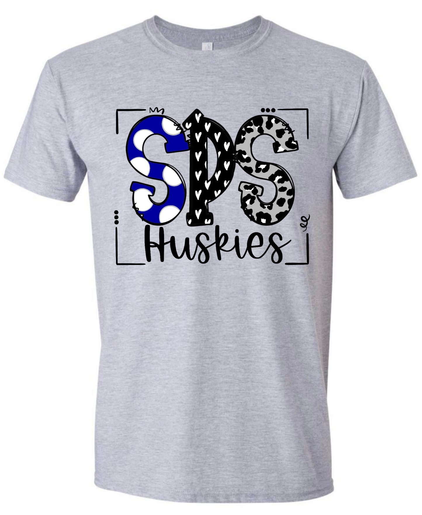 SPS Huskies Doodle Design Tshirt