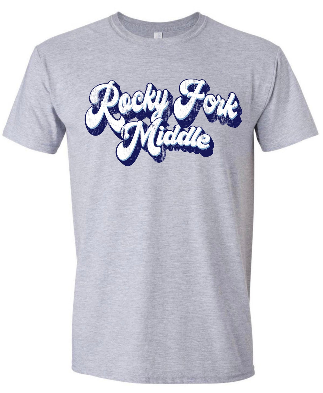 Rocky Fork Middle Distressed Retro Tshirt