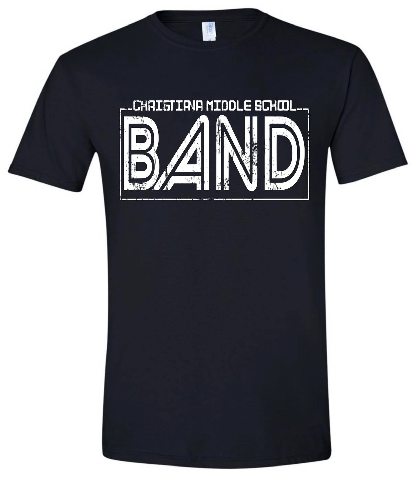 Christiana Middle School Band Distressed Tshirt