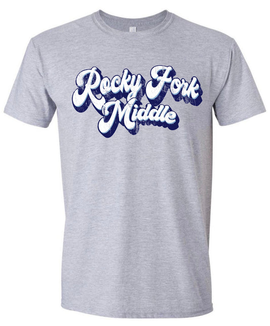 Rocky Fork Middle Distressed Retro Tshirt