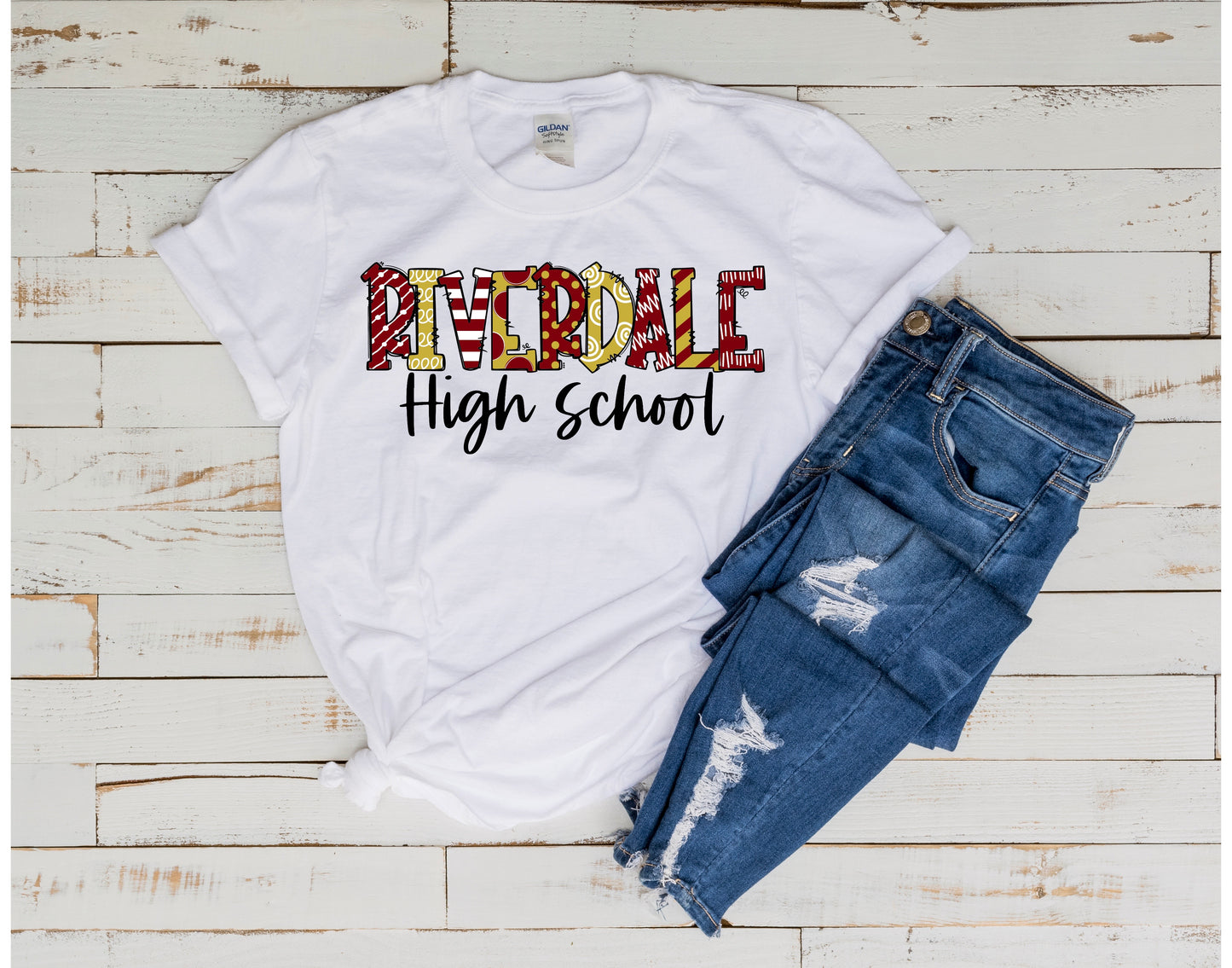 Riverdale High School Doodle Tshirt