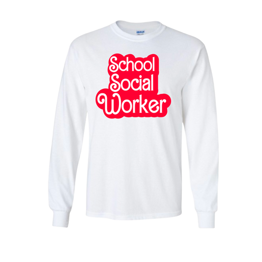 School Social Worker Longsleeve Tshirt
