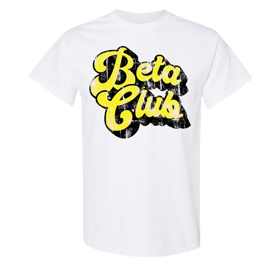 Retro Distressed Beta Club Tshirt