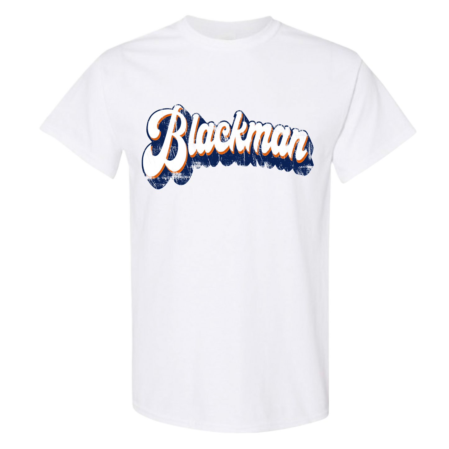 Blackman Retro Distressed Tshirt