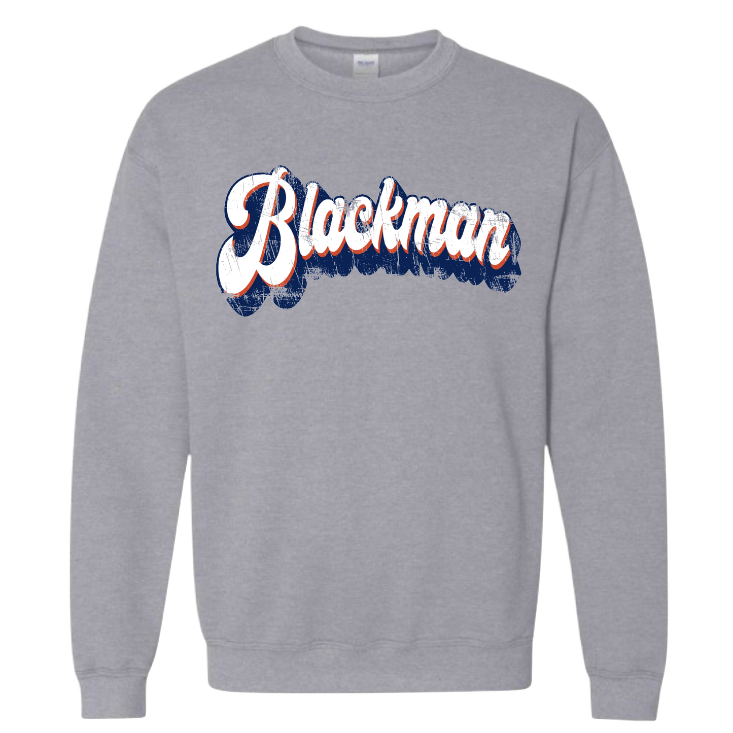 Blackman Retro Distressed Sweatshirt