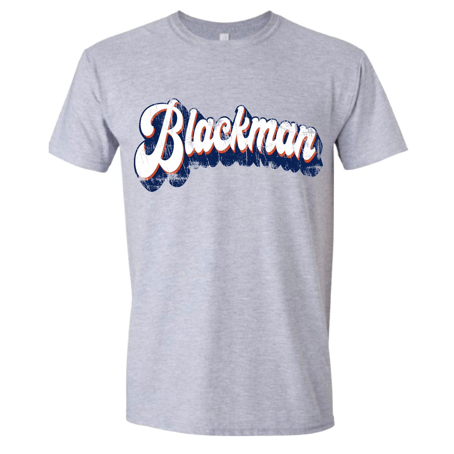 Blackman Retro Distressed Tshirt