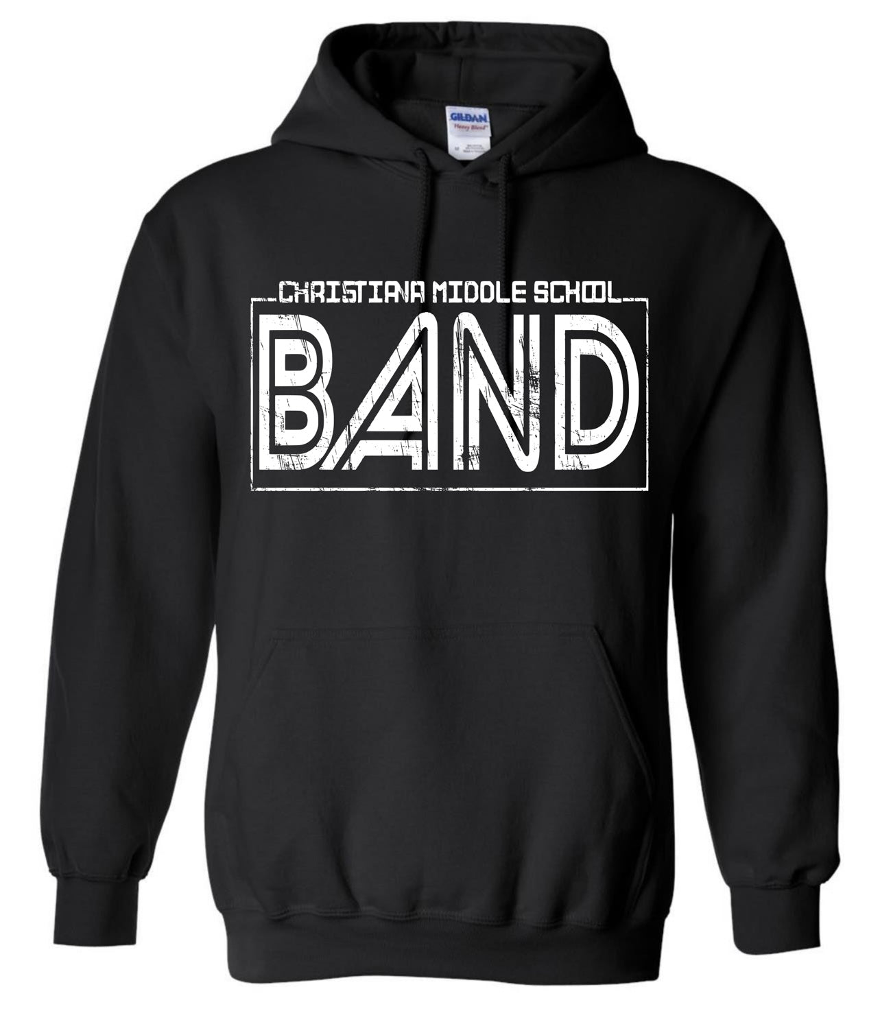 Christiana Middle School Distressed Band Hoodie