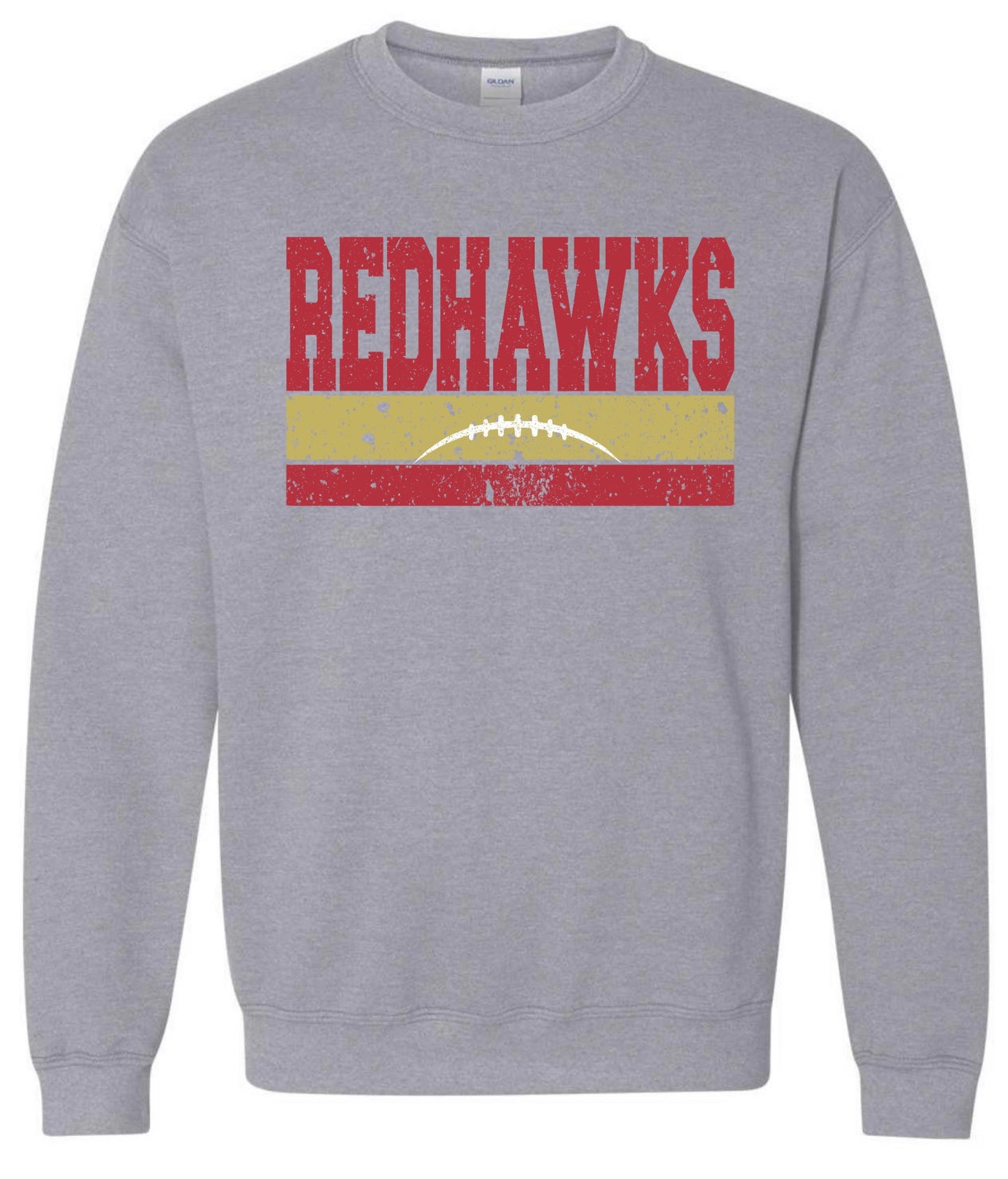 Redhawks Varsity Line Football Sweatshirt