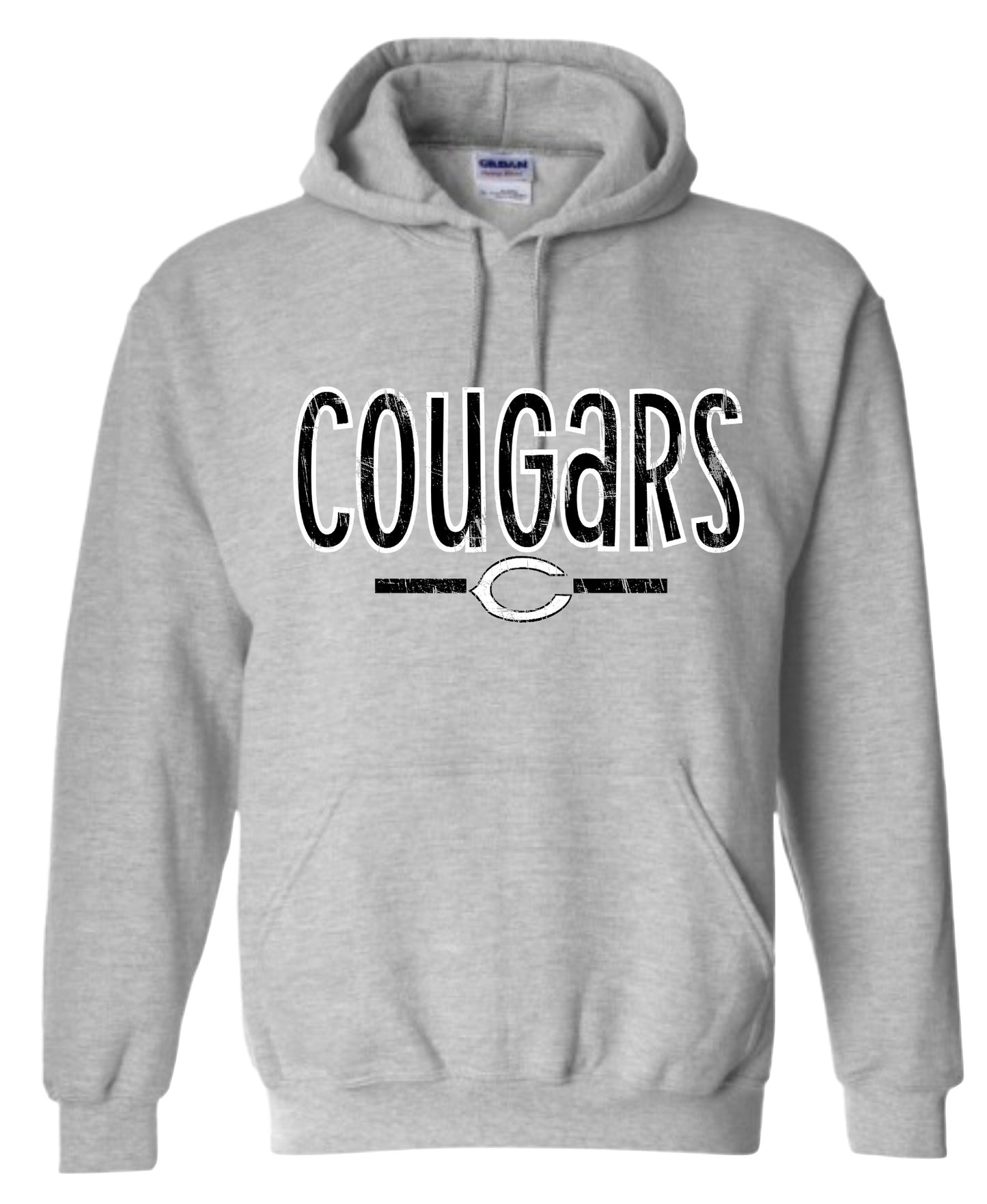 Cougars Distressed Logo C Hoodie