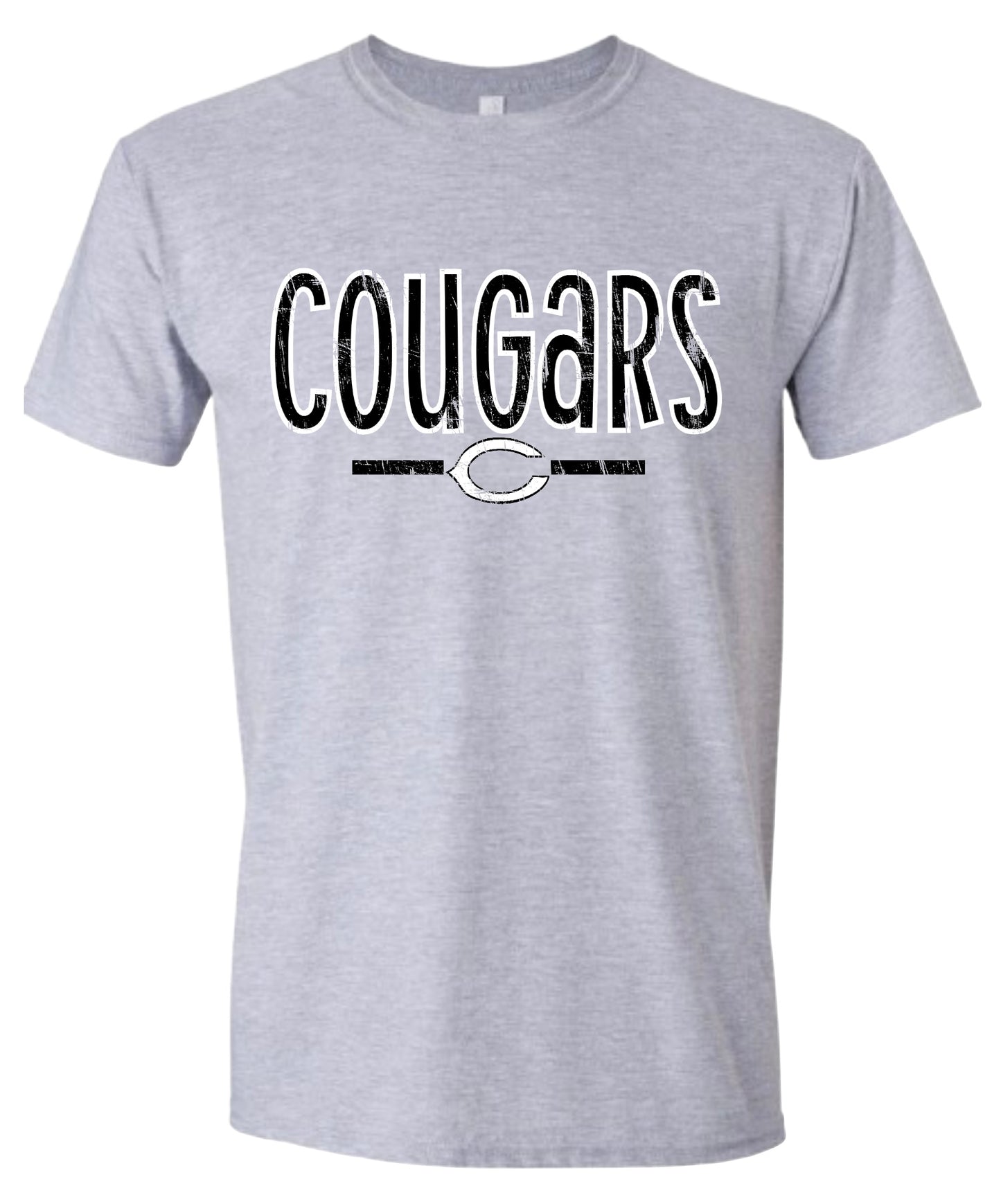 Cougars Distressed Logo C Tshirt