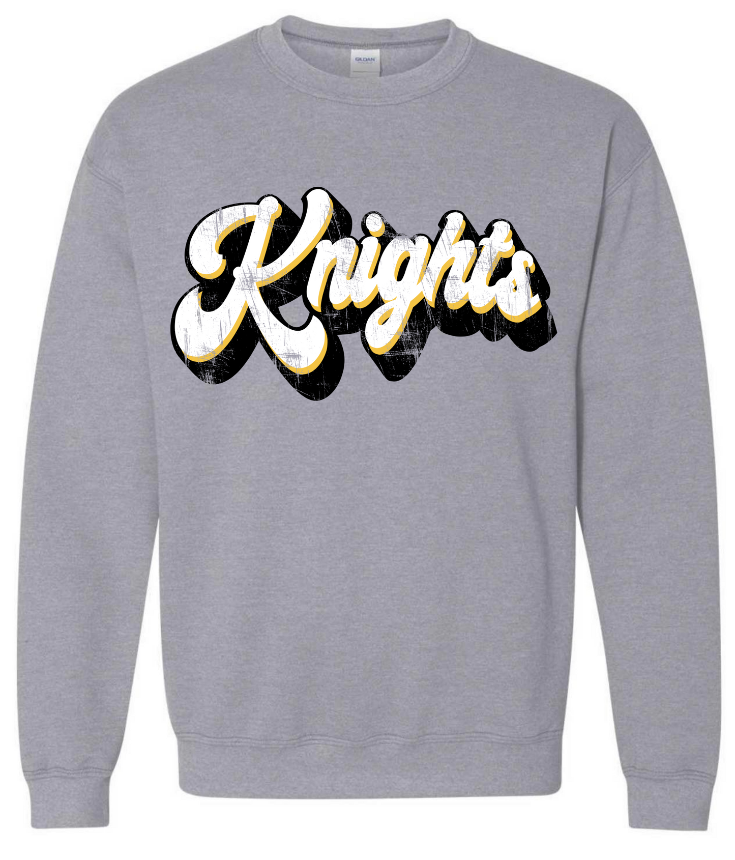 Distressed Retro Knights Sweatshirt
