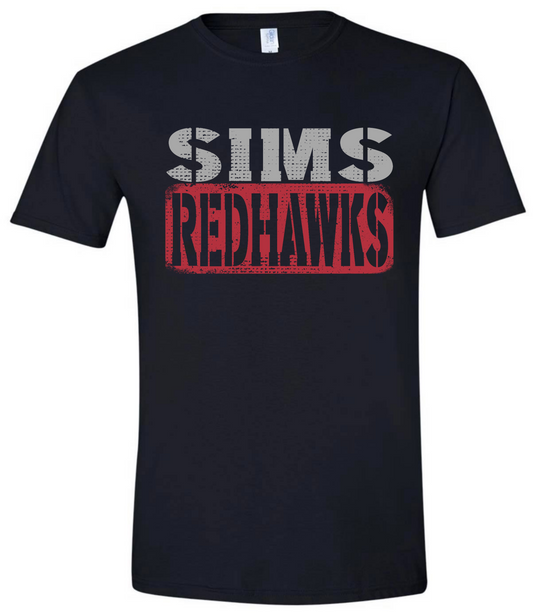 SIMS Redhawks Stencil Tshirt
