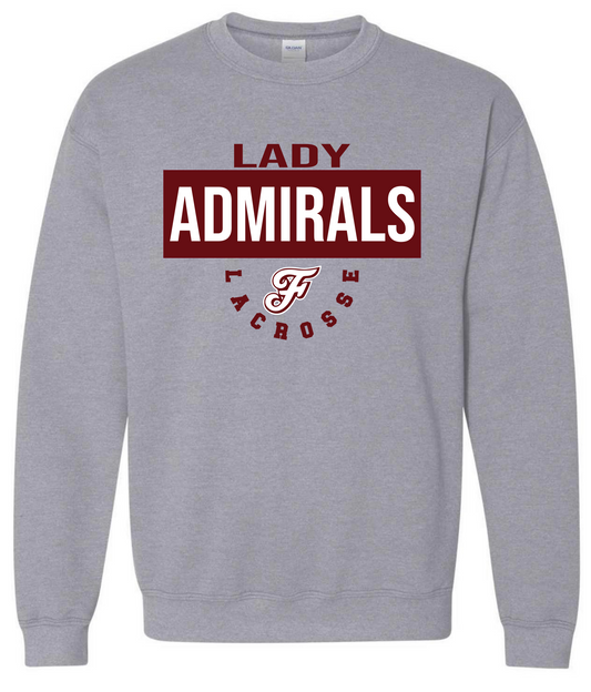Lady Admirals Logo F Lacrosse Sweatshirt