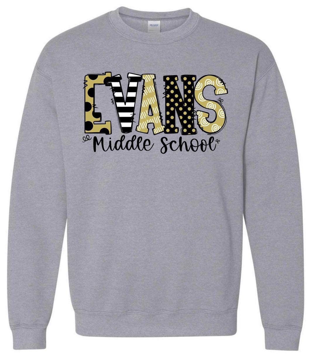 Evans Middle School Doodle Sweatshirt