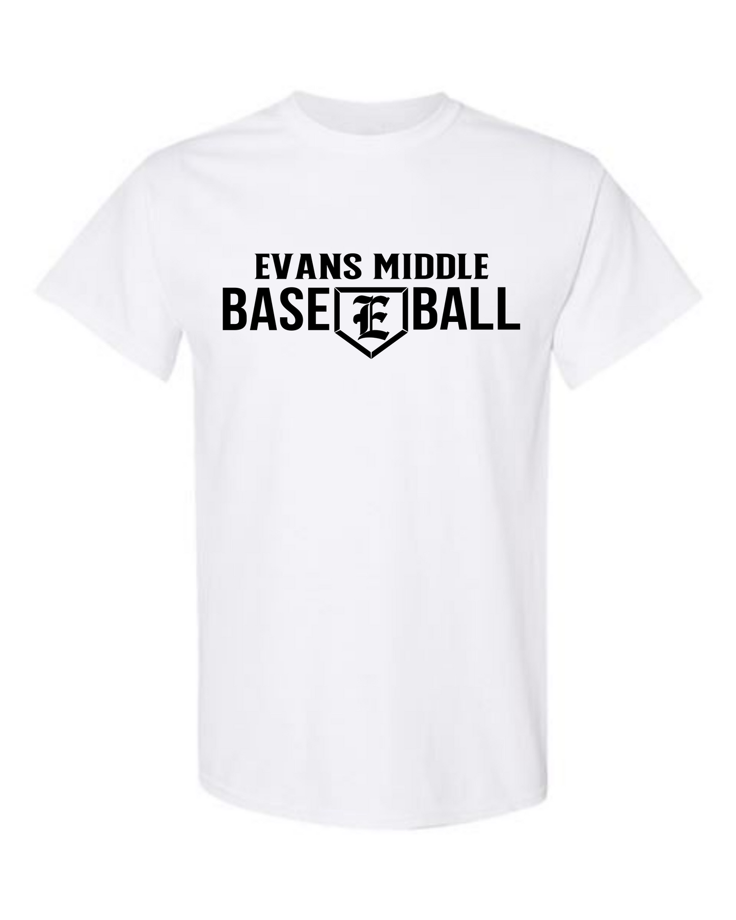 Evans Logo E Baseball Tshirt