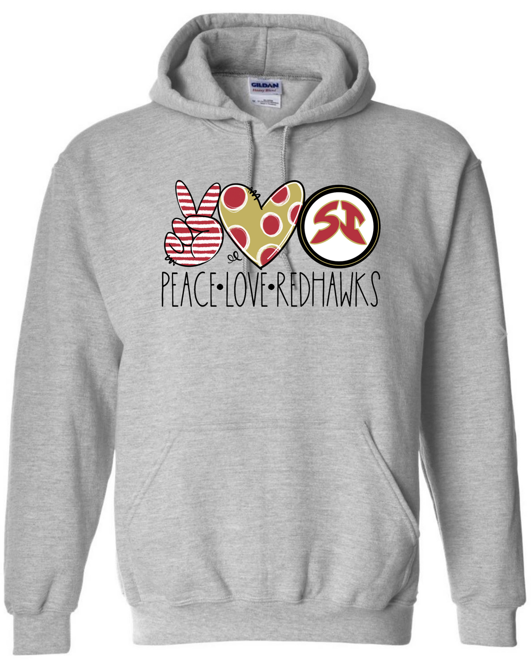Peave Love Redhawks Hoodie