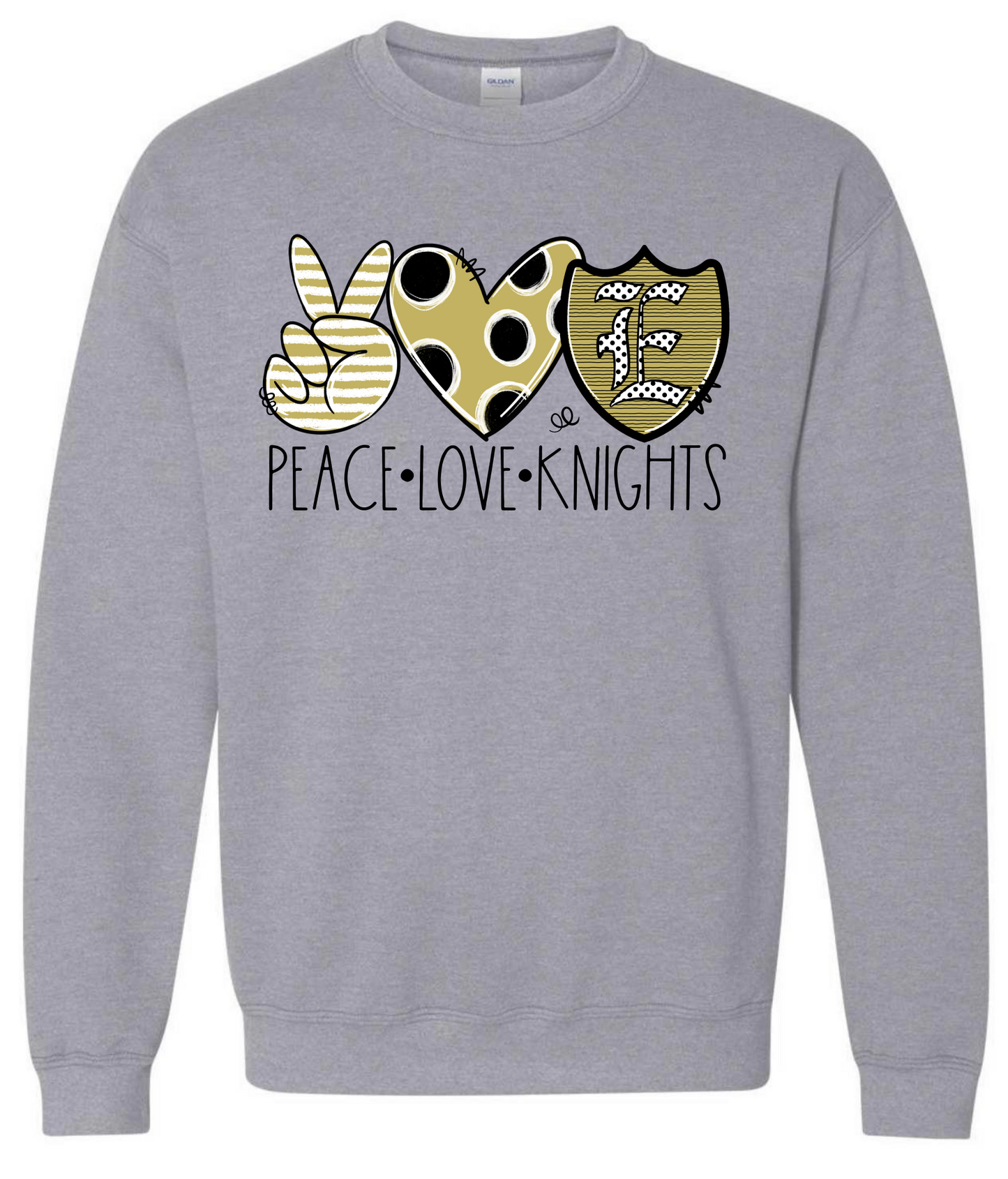 Peace Love Knights Sweatshirt