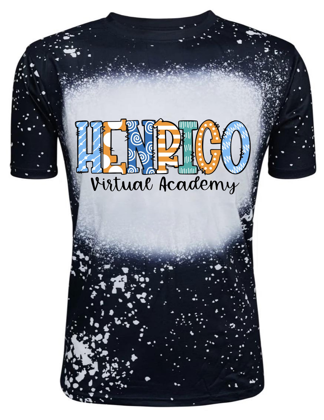 **Limited Edition** Henrico Virtual Academy Bleached Tshirt