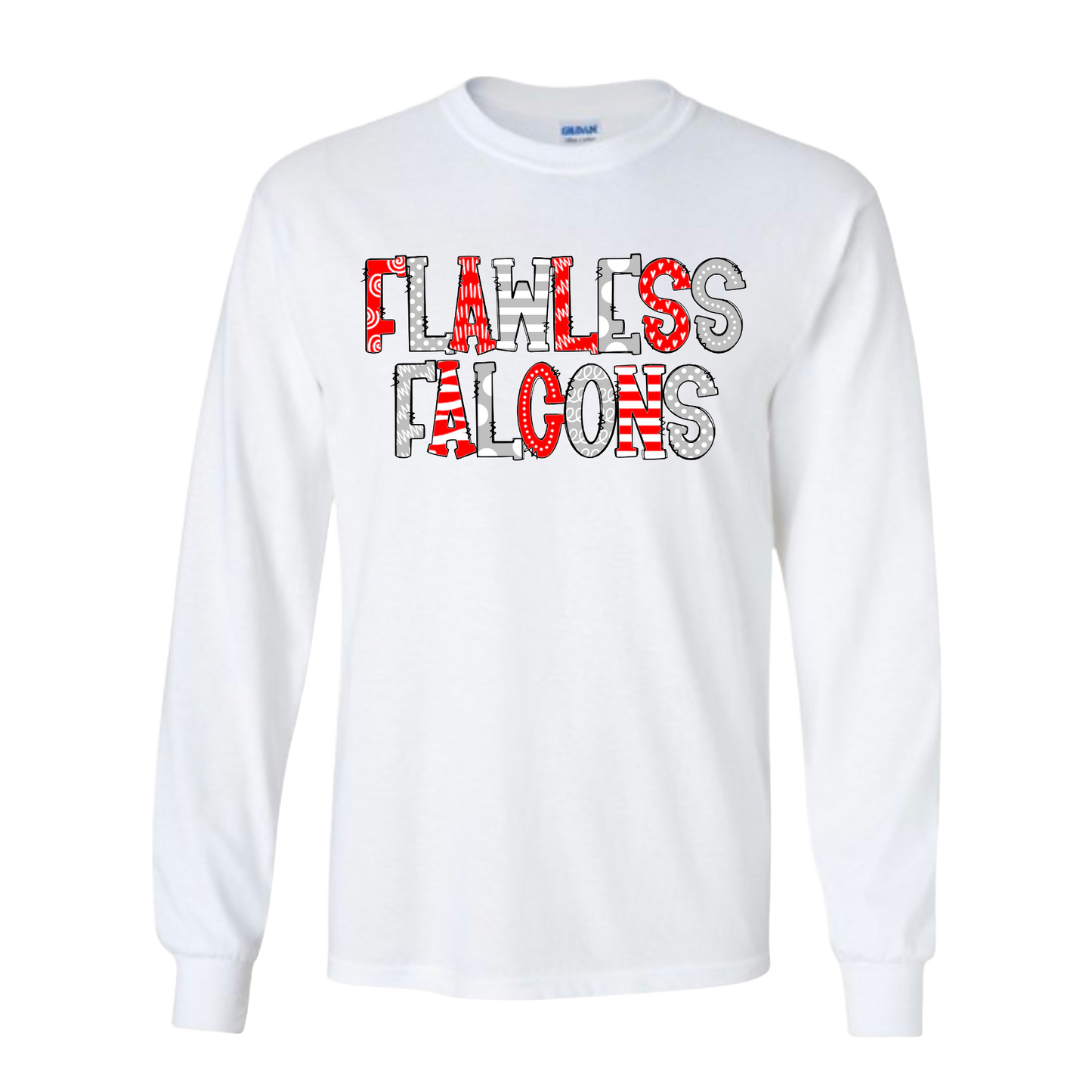 Flawless Falcons Doodle Longsleeve Tshirt