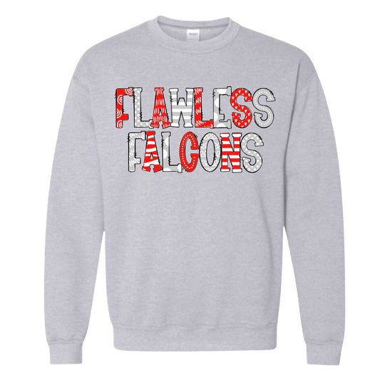 Flawless Falcons Doodle Sweatshirt