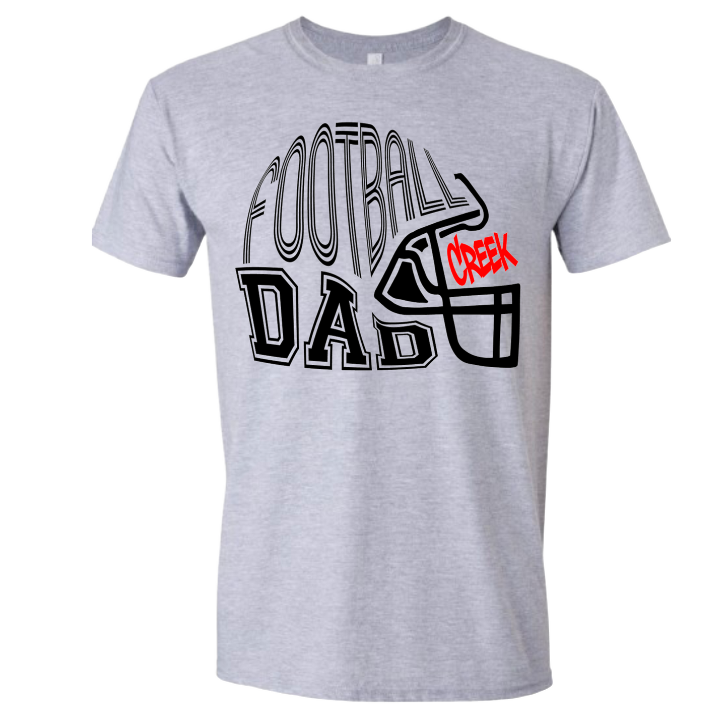 Creek Football Helmet Dad Tshirt