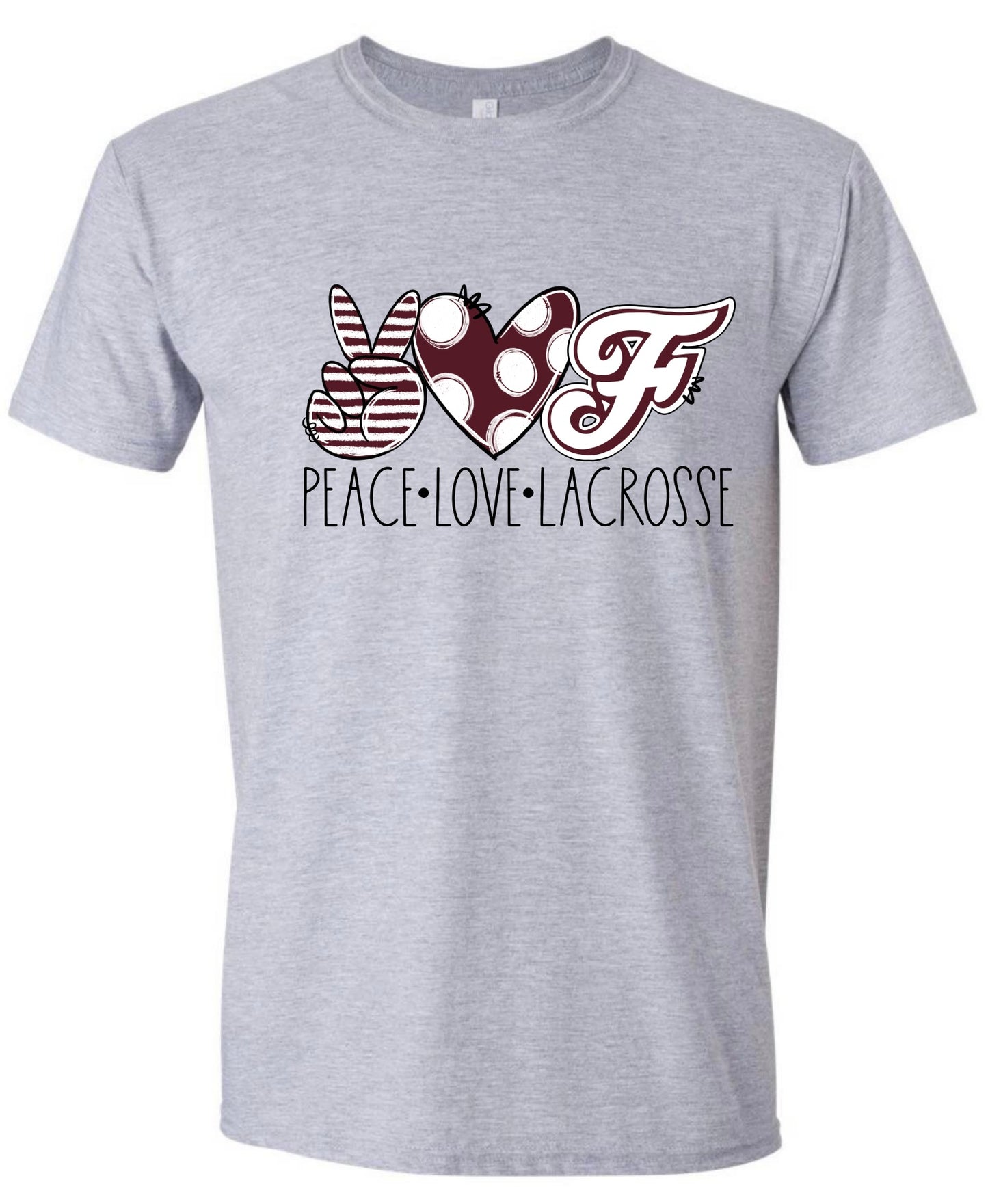 Peace Love Lacrosse Tshirt