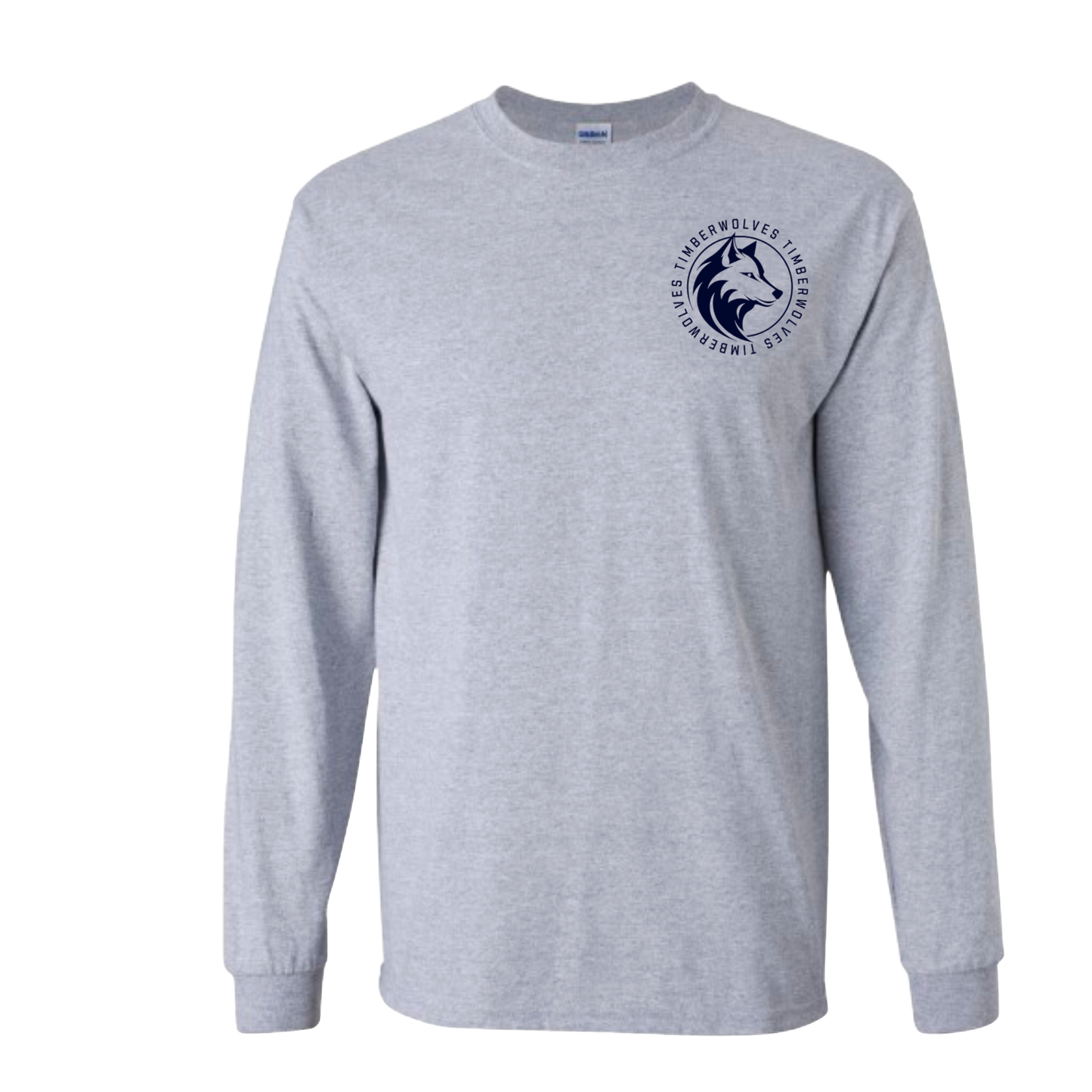 Timberwolves Circle Pocket Logo Longsleeve Tshirt