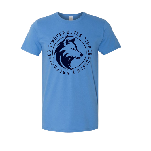 Timberwolves Circle Design Tshirt