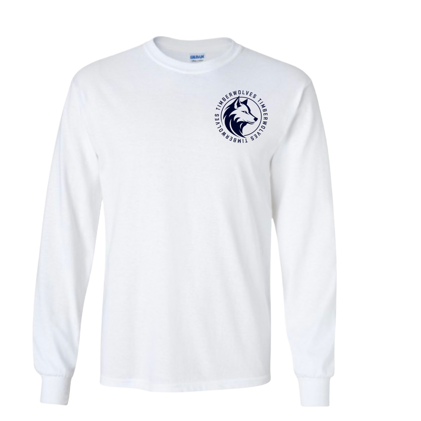 Timberwolves Circle Pocket Logo Longsleeve Tshirt